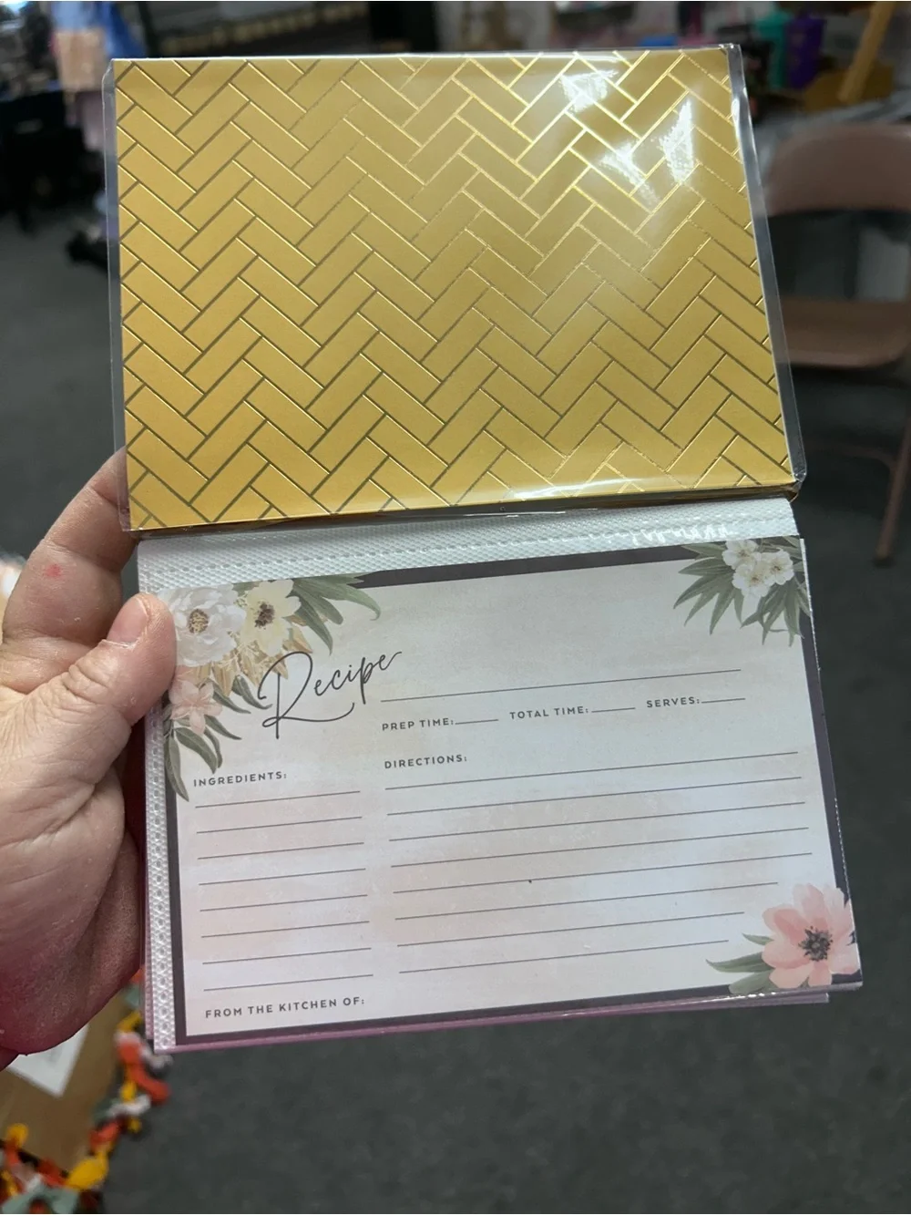 Gather Decorative Recipe Card Set - Dusty Rose